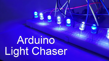 *EASY* How to make an light chaser with Arduino! (NO RESISTORS!)
