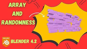 How to use ARRAY Modifier and Randomize Objects in Blender 4.2.