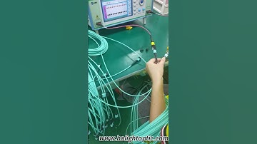 Polarity Test for MPO Fiber Optic Patch Cables 💌 Email：beta@holightoptic.com #MPO #PatchCable #Cable