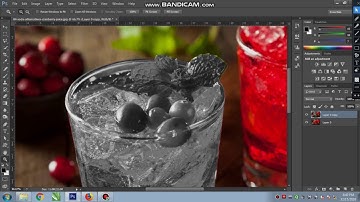 Tutorial Photoshop cs6 Color Splash -partial Black and White effect Desaturet