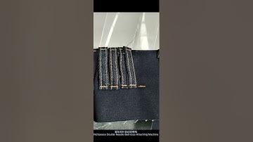 Richpeace Automatic Double Needle Loop Stitching Machine for jeans, pants and clothing, etc