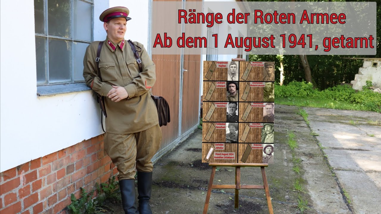 Ränge (ab 1.August 1941) der Roten Armee, vom Rotarmisten bis zum ...
