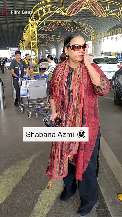 Shabana Azmi  Spotted at Airport |FilmiBeat