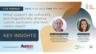 Key Insights. Webinar: What support do CALD cancer survivors and their carers need?