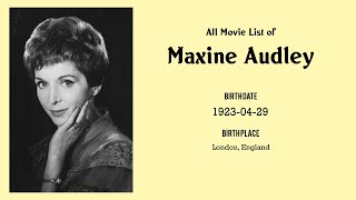 Maxine Audley Movies list Maxine Audley| Filmography of Maxine Audley Information