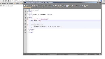 Javascript教學廣東話   IF statement  第十集