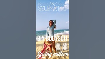 Sewing patterns for beginners! How to sew bodysuit? Balerina style leotard, long sleeves jumpsuit