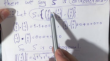 Orthogonality in R^n