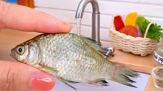 So Yummy Amazing Miniature Fish Taco Recipe 🌮 ASMR Cooking Tacos at Mini Kitchen