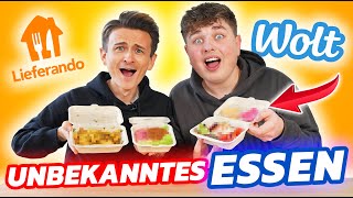 Wir BESTELLEN dem Anderen UNBEKANNTES Essen! 🍲🍗 mit Smiley