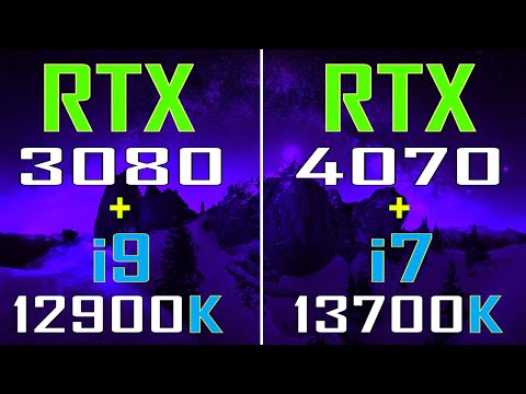 RTX 3080 +INTEL i9 12900K vs RTX 4070 +INTEL i7 13700K || PC GAMES TEST ||