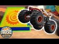 Tiger Shark’s Spin Out Challenge! 🐅🦈 - Monster Truck Videos for Kids | Hot Wheels
