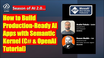 How to Build Production-Ready AI Apps with Semantic Kernel (C# & OpenAI Tutorial)