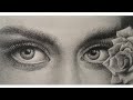 Hyper realistic eyes drawing