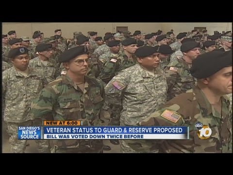 Veteran status proposed for National Guard and Reserve