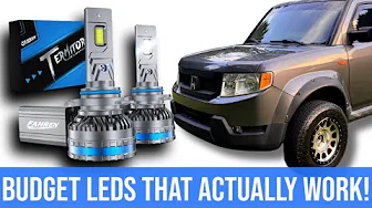 Our Honda Element Gets INSANELY Bright $50 LED Headlight Upgrade! | FAHREN 9005 9006 Install