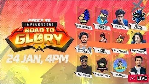 Free Fire Bangladesh Influencer's Road To Glory Tournament😮😎