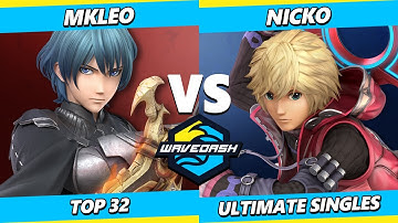 Wavedash 2023 - MkLeo (Byleth) Vs. Nicko (Shulk) Smash Ultimate - SSBU