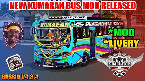 New Kumaran Bus Mod Tamil | Bus Simulator Indonesia | Kumaran Bus Livery In Bussid