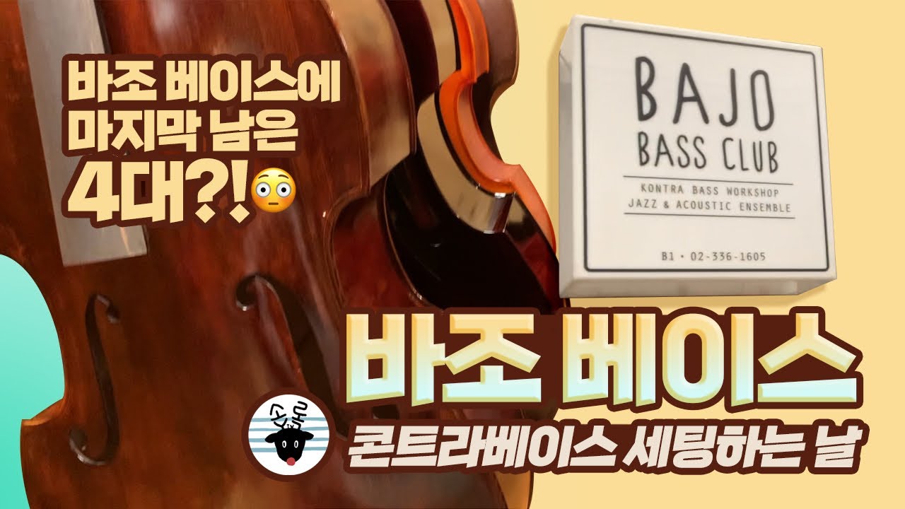 바조베이스에서 콘트라베이스 세팅받기 !! 세팅받으러 갔는데 안타까운 소식이 ... ㅜㅜ  -손록손록tv-