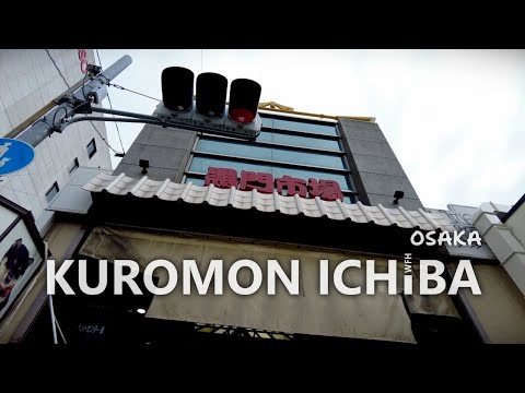 Casual Walk through Kuromon Market • Chūō-ku, Osaka • HD Walk