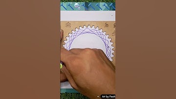 Spirograph Ruler Gemeotry Shapes #satisfying #spirograph #shorts #video #shortsfeed