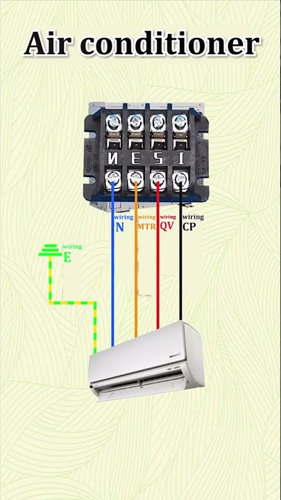 Air Conditioner Wiring indoor to outdoor #airconditioner #electrical