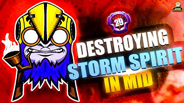 DESTROYING STORM SPIRIT IN MID WITH TINKER ft. kitty~ | Tinker Official