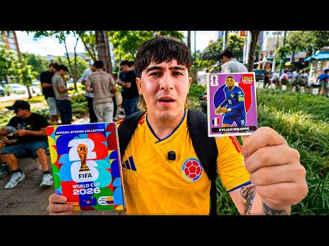 Cambiando LÁMINAS del MUNDIAL con DESCONOCIDOS