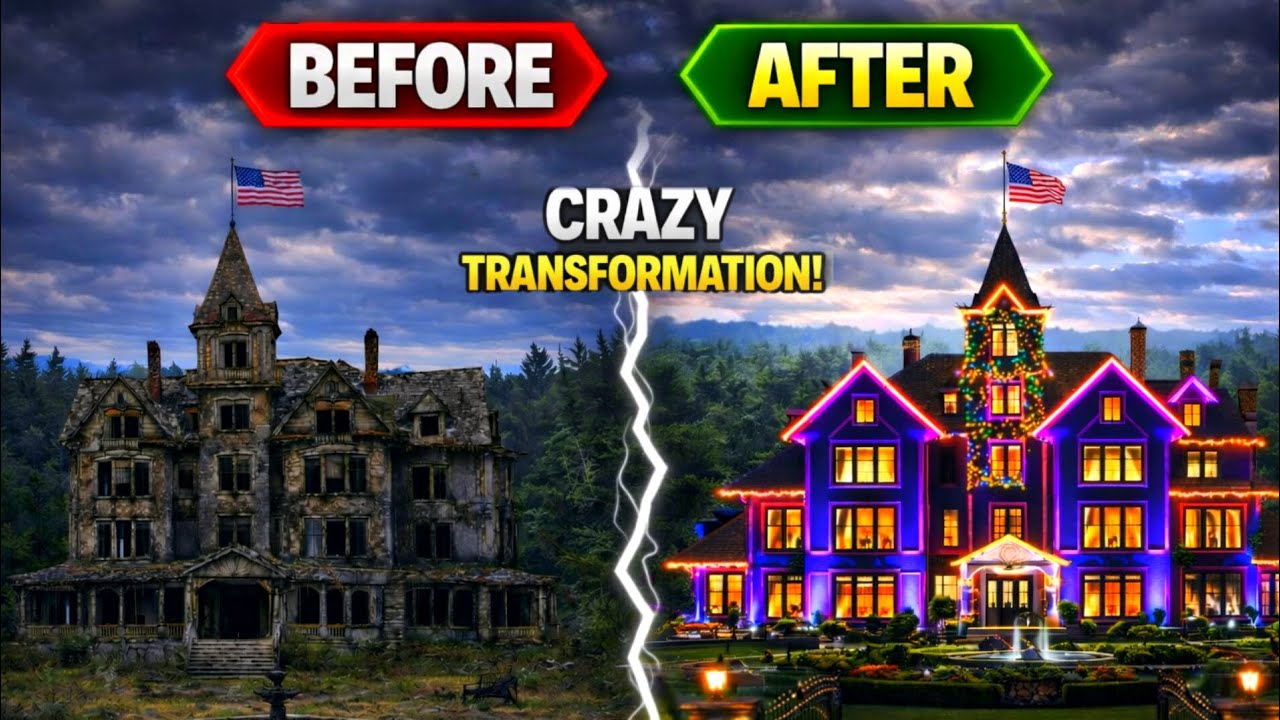 🔥 Incredible Home Makeover: From Old Ruins to Dream House! (Before & After Renovation Video)