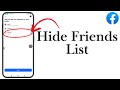 How To Hide Friends List On Facebook Full Guide 2026 How To Hide Friends List On Facebook Full Guide 2026