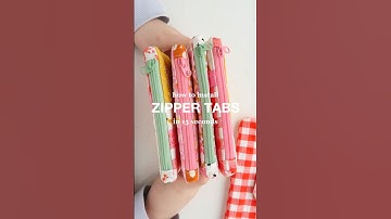 How to install ZIPPER TABS the easy way ❤️ bag making for BEGINNERS #sewing