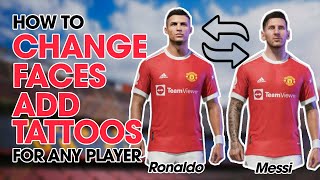 How to CHANGE FACES & ADD TATTOOS for any player / FIFA Cheat Table tutorials