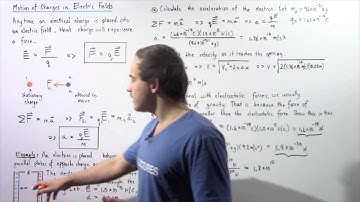 Motion of Charges in Electric Fields