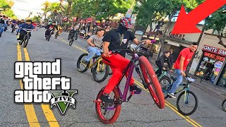 BIGGEST RIDEOUT IN LOS ANGELES (GTA V IRL)