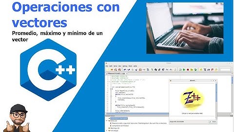 Operaciones con vectores en C++ Parte 3 - Promedio, máximo y mínimo de un vector.