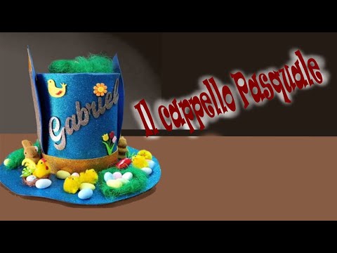 Crea Il Tuo Cappello Di Pasqua Per Bambini - Kit Decorazioni Con Pulcini, Uova, Coniglietti E Fiori - 4