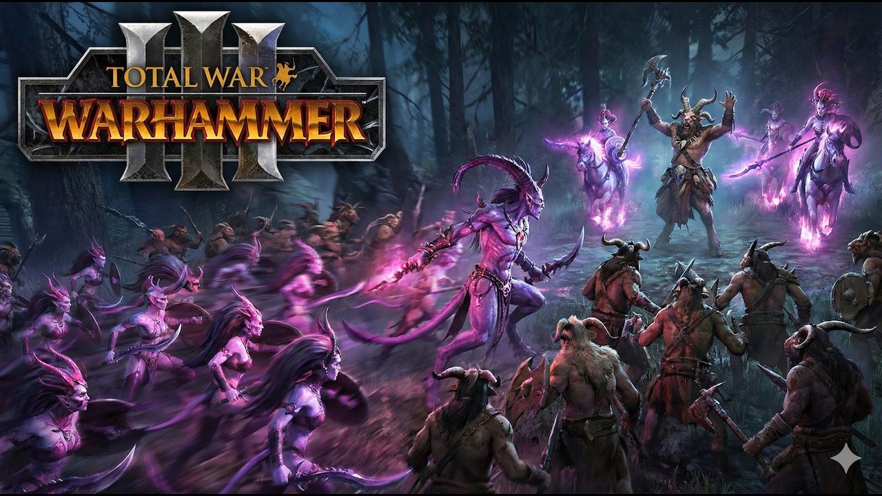 《Total War: Warhammer 3》色孽超跑流完剋野獸人！德拉卡領軍 尋心者+尋歡者堵門截殺 薩滿完全無法接兵