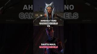 AHSOKA TANO CANON | REBELS VS DARTH MAUL CANON | REBELS