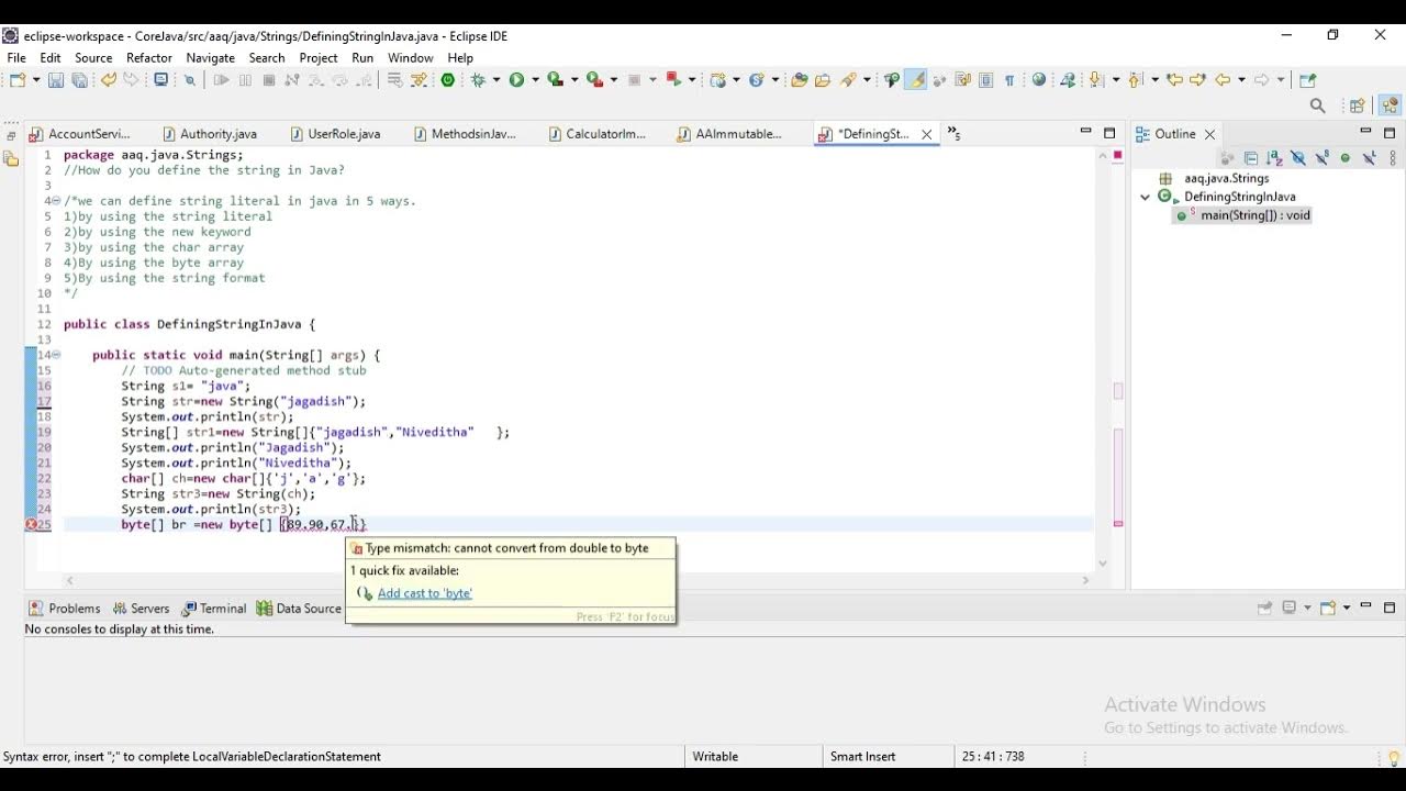 How do you define the string in Java? - YouTube