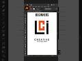 Adobe Illustrator 2025 Tips - How To Create LCI Letter Logo Design Process #GfxHunters #short