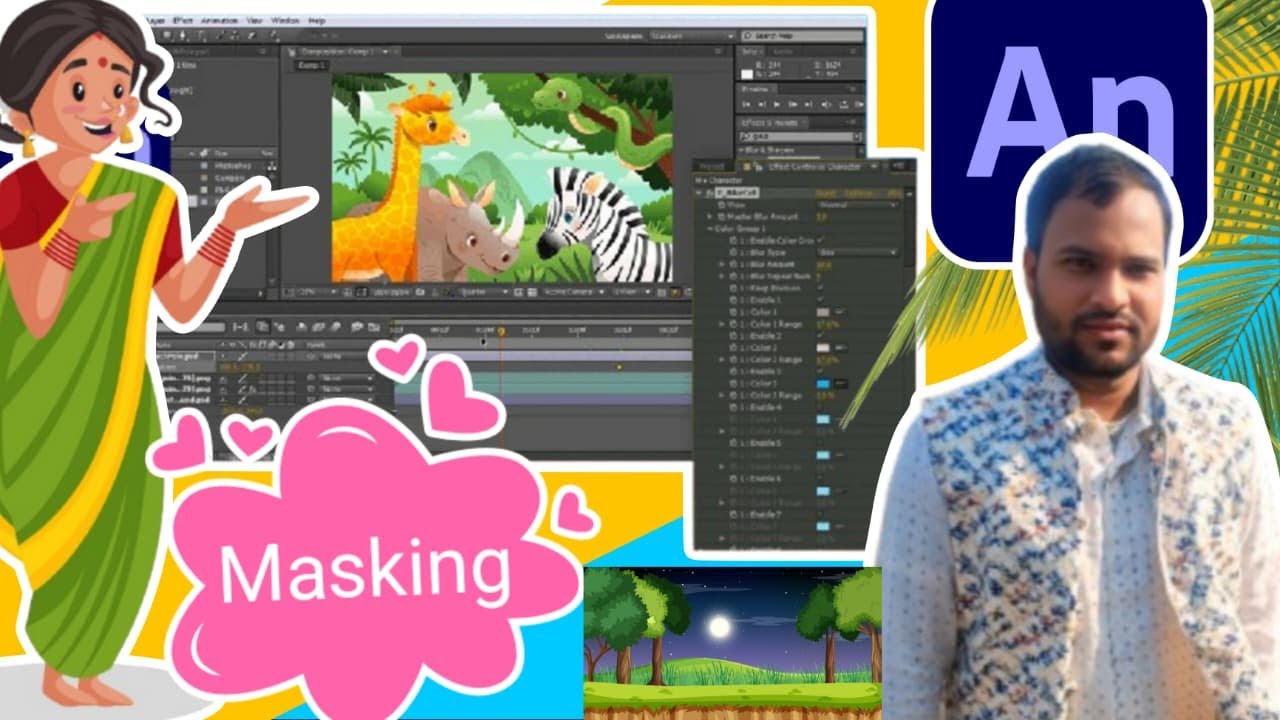 Mask Problem Solve Part 02 Class Full Course | Learn 2D Animation Step by Step 