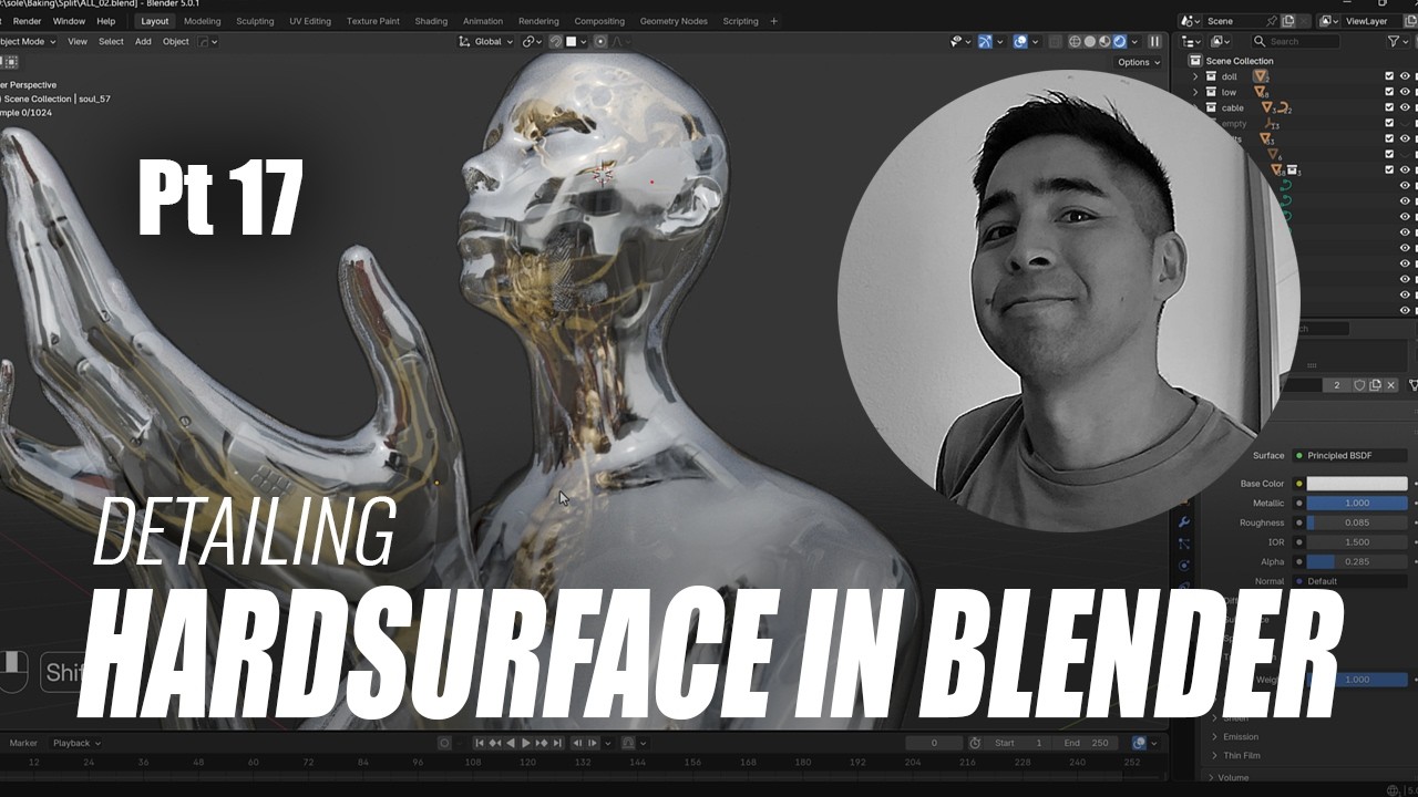 Part 17: Detailing Hardsurface in Blender - YouTube