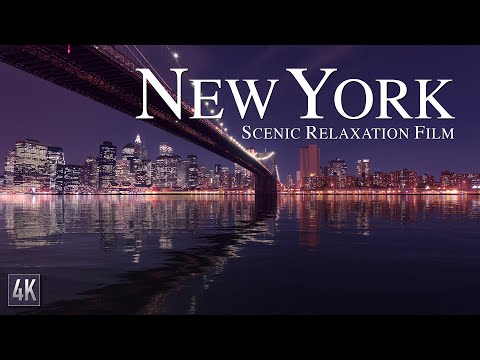 New York 4K Scenic Relaxation Film | NY City Drone Video | Manhattan 4K | Statue of Liberty | #NY4K