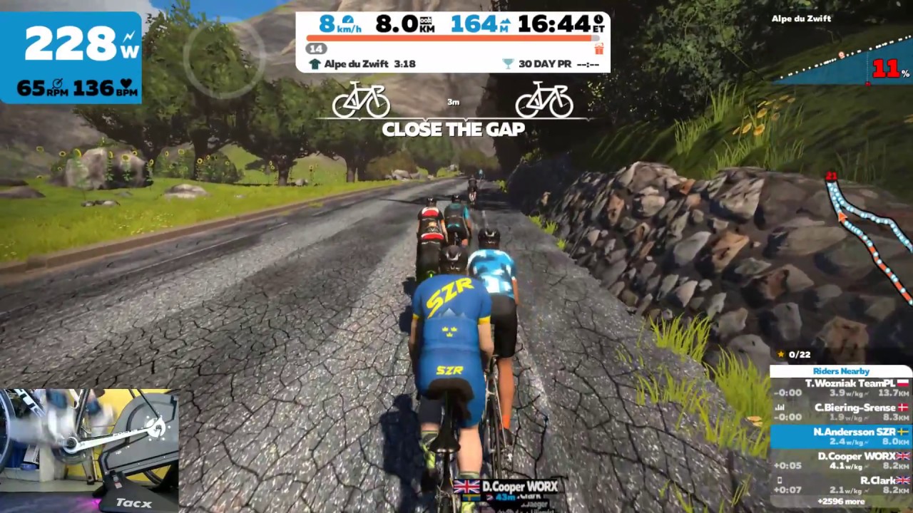 Zwift Alpe du Zwift 180329 YouTube