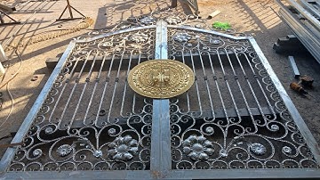 hoàn thiện xong MẪU CỬA cổng sắt Mỹ thuật/phúc thiên vlog phần 2