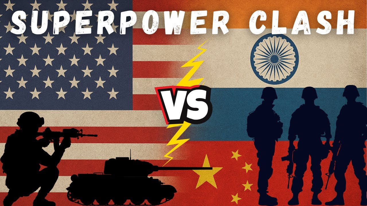 USA vs India+Russia+China 2025 – Superpower Showdown | Who Rules the ...