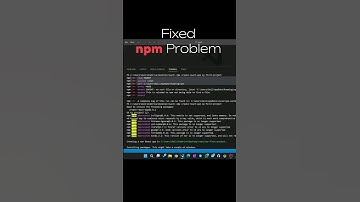 npm Error fixed | install react app in vs code #shorts #tech #coding