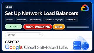 Set Up Network Load Balancers Gsp007