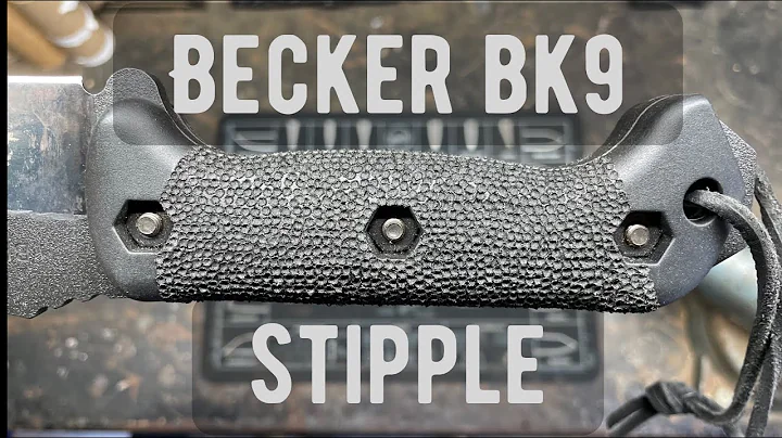 Let’s stipple a Ka-Bar Becker bk9 handle for added grip on a budget